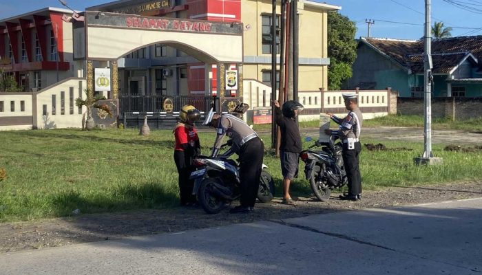 Sat Lantas Lampung Selatan Sosialisasikan Pemutihan dan Penegakan Hukum Lalu Lintas