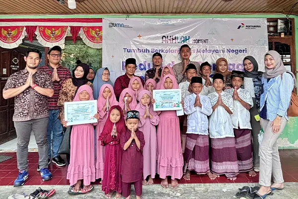 BDI Pertamina Patra Niaga Bawa Keceriaan ke Anak Panti Sambut Tahun Baru Islam