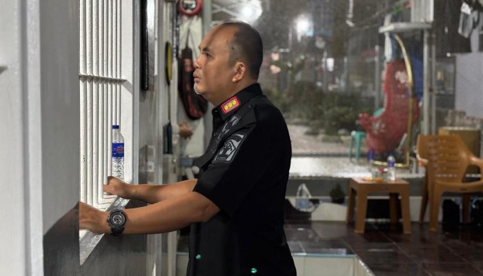Sisiri Setiap Sudut Blok Hunian WBP, Kalapas Narkotika Bandarlampung Gencarkan Troling Malam Hari