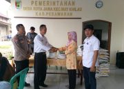 Pemdes Kota Jawa Salurkan 9,6 Ton Beras Bantuan kepada 481 KPM