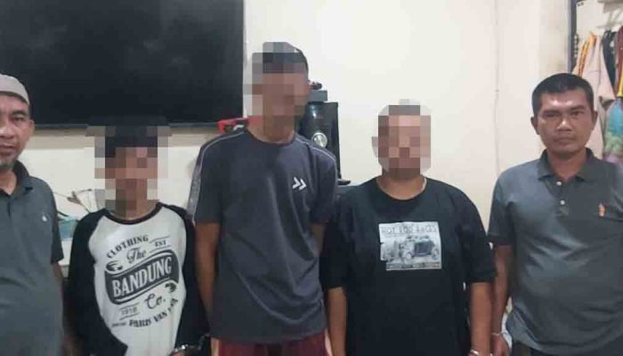 Polsek Palas Tangkap Tiga Pemuda Edarkan Sabu.