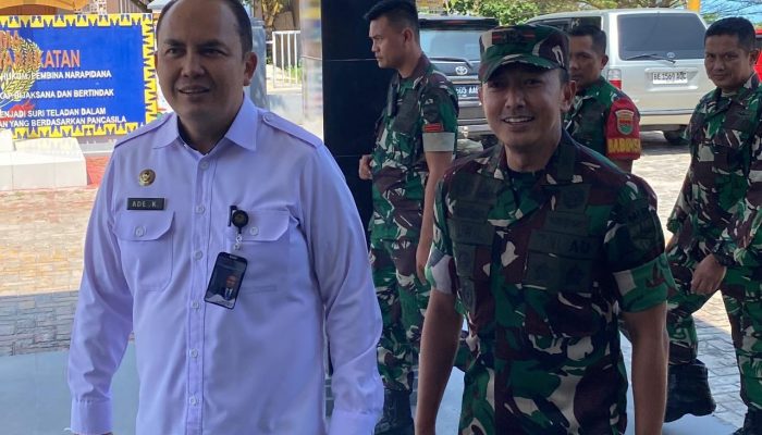 Perkuat Sinergitas Pengamanan, Kalapas Narkotika Bandar Lampung Terima Kunjungan Dandim 0421 Lamsel