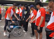 Bersama Gubernur dan Forkopimda Provinsi Lampung, Pangdam XXI/RI Ikuti PMI RUN 4 Humanity HUT Ke-80 PMI Tahun 2025