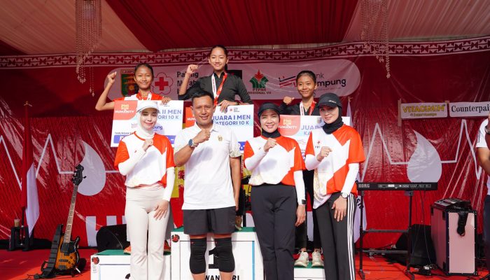 Wujudkan Hidup Sehat, Danrem 043/Gatam Ikuti PMI RUN 4 Humanity HUT Ke-80 PMI Tahun 2025