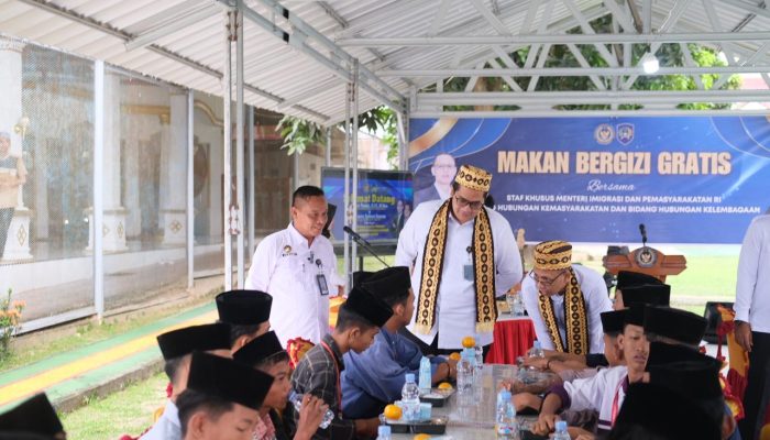 Kunjungan Kerja, Staf Khusus Menteri IMIPAS Tinjau Program Makan Bergizi Gratis di Lapas Narkotika Bandar Lampung