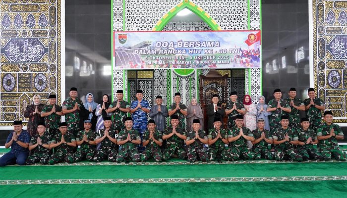 Wujudkan Rasa Syukur, Kodam XXI/RI Gelar Doa Bersama Peringati HUT ke-80 TNI