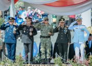Puncak Peringatan HUT ke-80 TNI, Kodam XXI/Radin Inten Gelar Upacara di Lapangan Korpri
