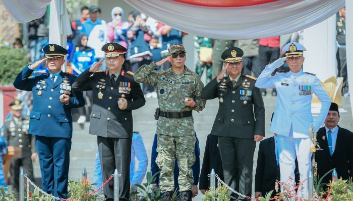 Puncak Peringatan HUT ke-80 TNI, Kodam XXI/Radin Inten Gelar Upacara di Lapangan Korpri