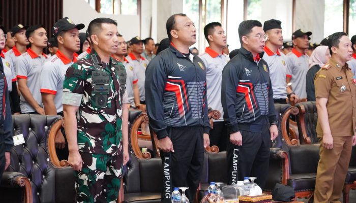 Hadiri Pelepasan Kontingen PON Beladiri II Tahun 2025, Kasrem 043/Gatam: Tunjukkan Kemampuan Terbaik, Berikan Prestasi yang Membanggakan untuk Provinsi Lampung