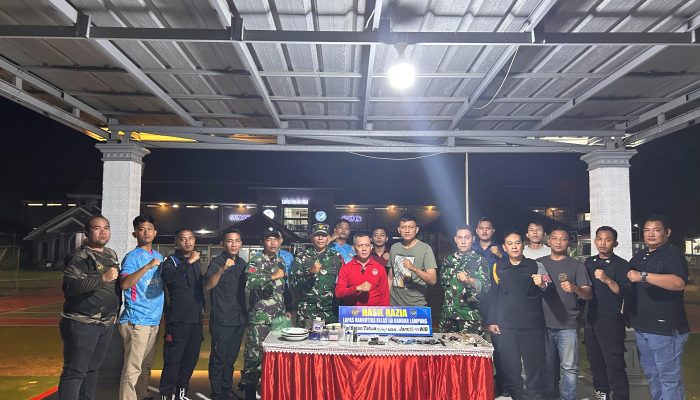Sinergi APH, Lapas Narkotika Bandar Lampung Gandeng TNI-Polri Lakukan Razia Gabungan dan Tes Urine WBP