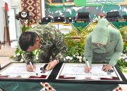 Pangdam XXI/Radin Inten Kunjungi Kodim 0424/Tanggamus dan Berikan Arahan kepada Prajurit dan Persit