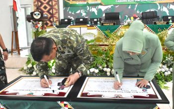 Pangdam XXI/Radin Inten Kunjungi Kodim 0424/Tanggamus dan Berikan Arahan kepada Prajurit dan Persit