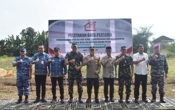 Pangdam XXI/Radin Inten Bersama Forkopimda Provinsi Lampung Letakkan Batu Pertama Pembangunan Fisik Koperasi Desa/Kelurahan Merah Putih