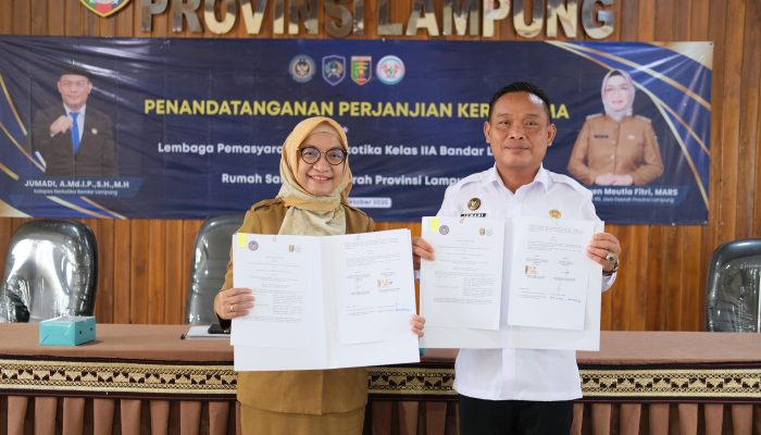 Perkuat Layanan Kesehatan, Lapas Narkotika Bandar Lampung dan RS Jiwa Daerah Provinsi Lampung Jalin Kerja Sama
