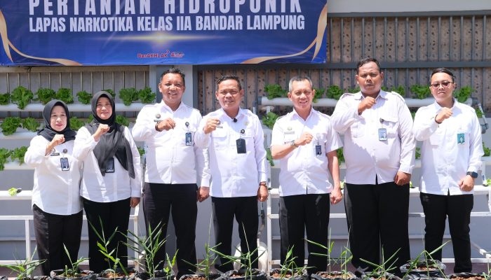 Lapas Narkotika Bandar Lampung Dukung Program Ketahanan Pangan Melalui Pertanian Hidroponik