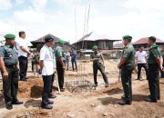 DORONG PEMBERDAYAAN EKONOMI MASYARAKAT PEKON BALAK, DANREM 043/GATAM TINJAU PEMBANGUNAN KOPERASI MERAH PUTIH