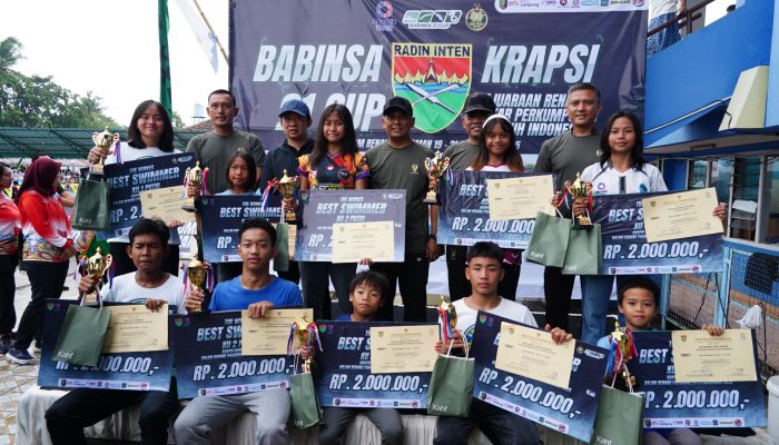 Kasdam XXI/Radin Inten Tutup Kejuaraan Renang Babinsa 21 CUP 2025