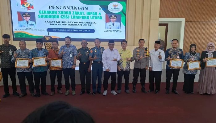 BAZNAS Lampura Gelar Pencanangan Gerakan Sadar ZIS, Dihadiri Forkopimda Dan OPD