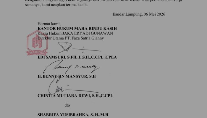 Direktur Utama PT Faza Satria Gianny Merasa “Disingkirkan”, Kuasa Hukum Desak Wali Kota Tutup Operasional Venos Karaoke & Lounge