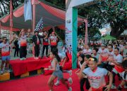 Gubernur Rahmat Mirzani Djausal Bersama Masyarakat Berolahraga dalam Ajang Bertema “Justice Run” yang Digelar di Halaman Kantor Gubernur Lampung