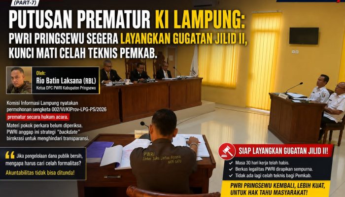 Putusan Prematur KI Lampung: PWRI Pringsewu Segera Layangkan Gugatan Jilid II, Kunci Mati Celah Teknis Pemkab.