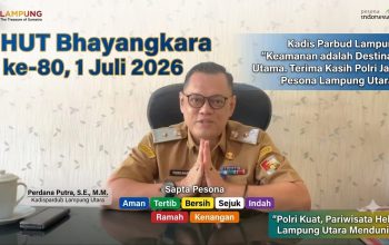 HUT Bhayangkara ke-80, Kadis Parbud Lampura : Keamanan adalah Destinasi Utama, Terima Kasih Polri Jaga Pesona Lampung Utara