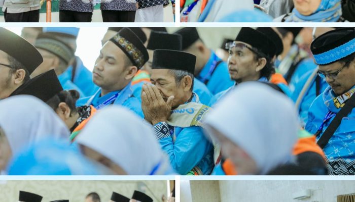 Gubernur Rahmat Mirzani Djausal dan Wagub Jihan Nurlela Lepas Keberangkatan Jemaah Haji Kloter 7 Asal Bandarlampung