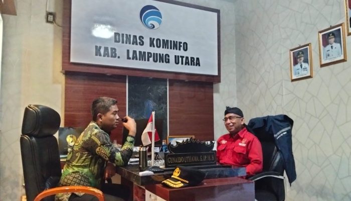PWRI Lampura Gelar Audiensi Bersama Diskominfo, Bahas Tambahan Anggaran Publikasi 1,4 M