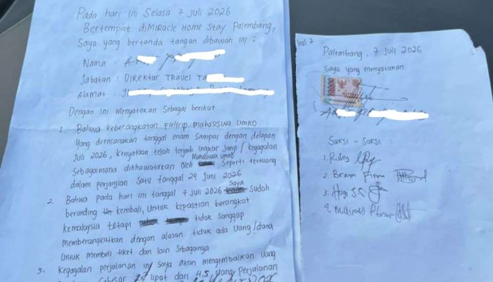 Janggal! Surat Pengakuan Vendor Field Trip UMKO 2026 Penuh Coretan dan Cacat Hukum