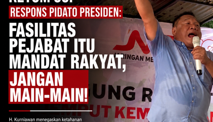 Ketum GCP Respons Pidato Presiden: Fasilitas Pejabat Itu Mandat Rakyat, Jangan Main-Main!