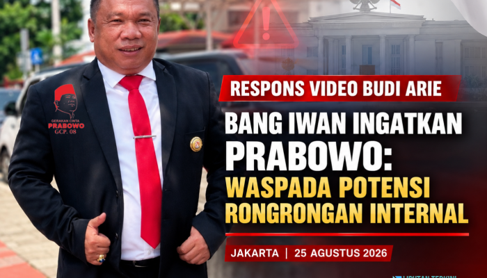 Respons Video Budi Arie, Ketum GCP Bang Iwan Ingatkan Presiden Prabowo Waspada Potensi Rongrongan Internal