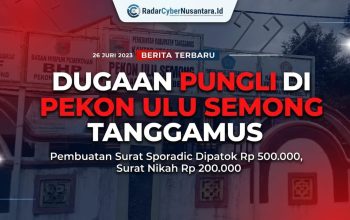 Dugaan Pungli di Pekon Ulu Semong Tanggamus: Biaya Pembuatan Administrasi Kependudukan Mencapai Ratusan Ribu