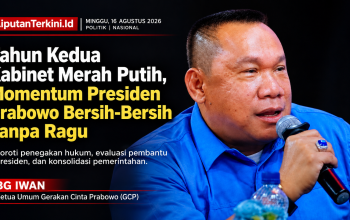 Ketua Umum GCP BG Iwan: Tahun Kedua Kabinet Merah Putih, Momentum Presiden Prabowo Bersih-Bersih Tanpa Ragu.