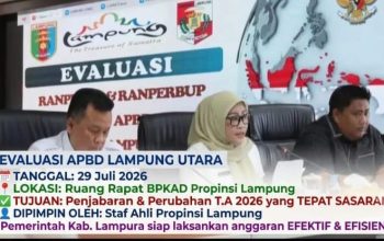 Pemkab Lampung Utara Laksanakan Rapat Evaluasi RAPERDA di Bandar Lampung, Pastikan Dokumen Perubahan APBD Sesuai Aturan