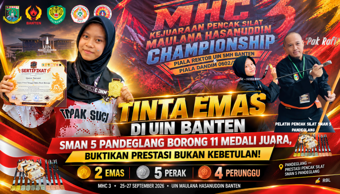 TINTA EMAS DI UIN BANTEN: SMAN 5 PANDEGLANG BORONG 11 MEDALI JUARA, BUKTIKAN PRESTASI BUKAN KEBETULAN!