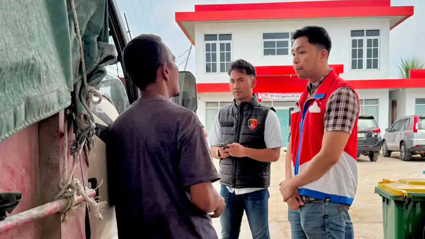 Pertamina dan Polres Lamtim Sidak SPBU Metro Kibang, Stok Pertalite dan Biosolar Dipastikan Aman