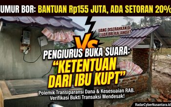 Dugaan Setoran 20 Persen Sumur Bor Rp155 Juta, Pengurus Buka Suara