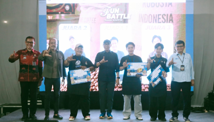 Gubernur Mirza Saksikan Adu Racik Barista Terbaik Lampung di Grand Final Fun Battle Coffee Festival Krakatau XXXV