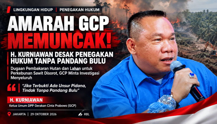 Amarah GCP Memuncak: H. Kurniawan Desak Penegakan Hukum Tanpa Pandang Bulu Bagi Korporasi Pembakar Hutan